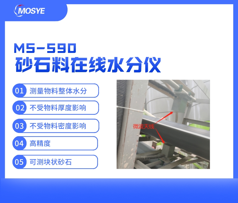 輸送帶上砂石料水分實(shí)時(shí)測(cè)量